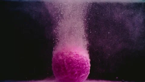 Bath Bomb Bubbles Under Water Stock Footage 300892813