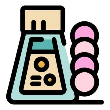 Bath bomb packaging with pink fizzies displayed on side Stock Illustration