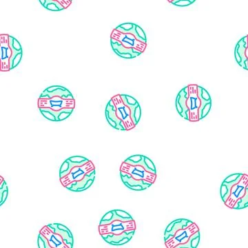 Bath bomb vector seamless pattern Stock Illustration