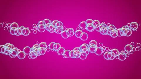 Bath bubble. Detergent soap foam and suds for bathtub. Shampoo. Stock Illustration