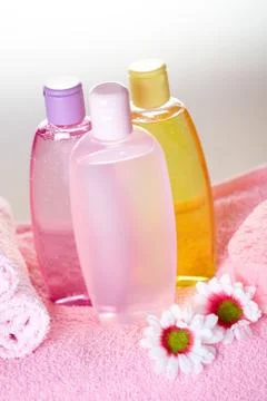 Bath care cosmetics Stock Photos