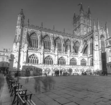 Bath catheadral england Stock Photos