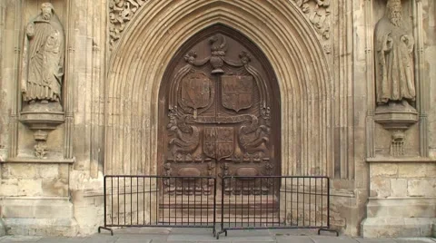 Bath Cathedral Frontage Video stock 934548