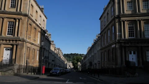 Bath Circus Georgian Buildings C Continuous Sequence Pt4 of 4 Stock Footage 240415430
