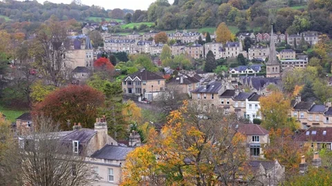 Bath city skyline walk Stock Footage 321460969