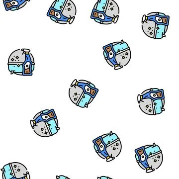 Bath cleaner detergent vector seamless pattern Illustrazione stock