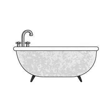 Bath Colorful Illustration Stock Illustration