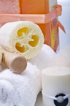 Bath decoration elements 库存照片