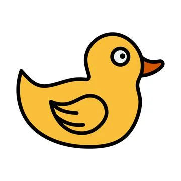 Bath Duck Icon Stock Illustration