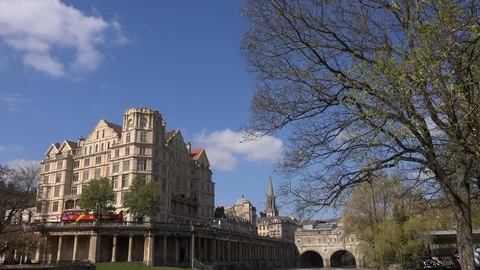 Bath historic city in England classical architecture UK 4K Stockbeeldmateriaal 106690325