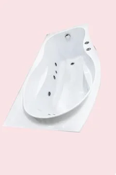 Bath with hydromassage for the bathroom, isolate Foto stock