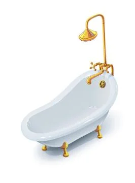 Bath Stock Illustration