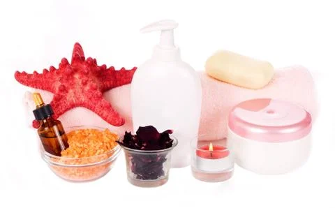 Bath items Foto stock