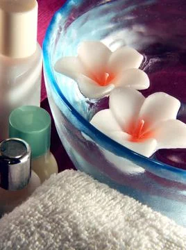 Bath items Stock-Fotos