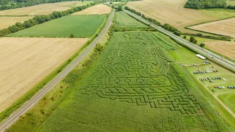 Bath Maize Maze. Foto stock