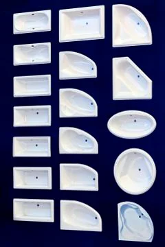 Bath models collection Stock Photos