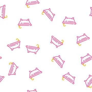 Bath or shower vector seamless pattern Illustrazione stock