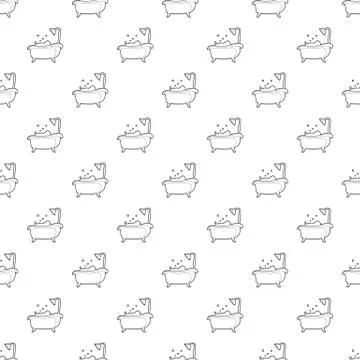 Bath pattern seamless Stock Illustration