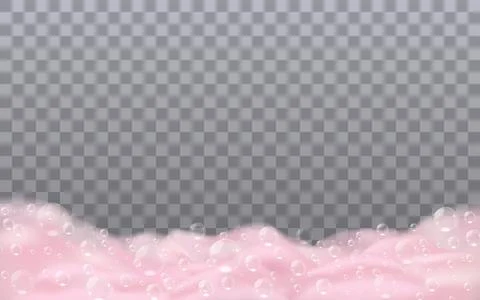 Bath pink soap foam Stock Illustration