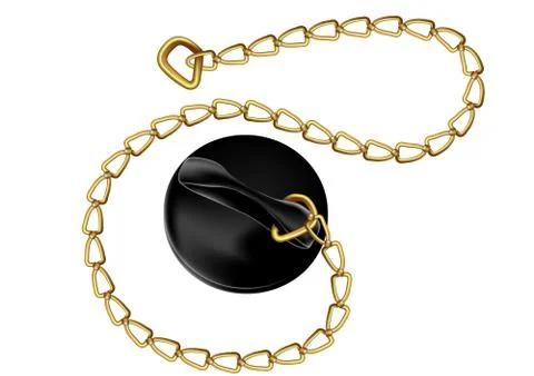 Bath plug Stock Illustration