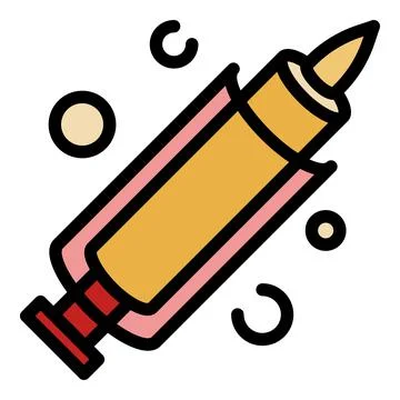 Bath polyurethane foam icon color outline vector Stock Illustration