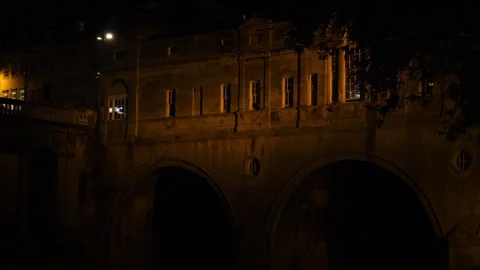 Bath Pulteney Bridge B Continuous sequence pt1 of 6 Stock Footage 240375291