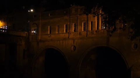 Bath Pulteney Bridge B Continuous sequence pt2 of 6 Stock Footage 240376482