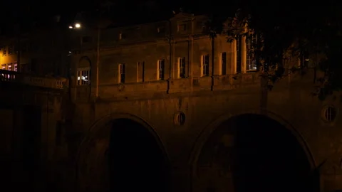 Bath Pulteney Bridge B Continuous sequence pt4 of 6 Stock Footage 240380589