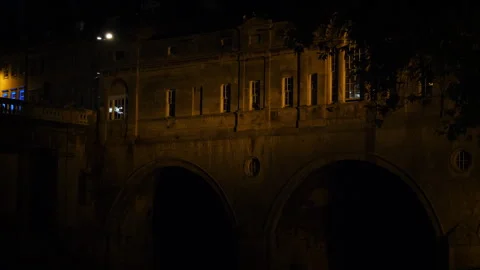 Bath Pulteney Bridge B Continuous sequence pt5 of 6 Stock Footage 240382766