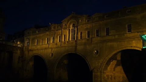 Bath Pulteney Bridge A Continuous sequence pt2 of 4 Stock Footage 240368883
