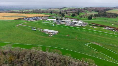 The Bath Racecourse at Lansdown, Bath UK. Foto stock