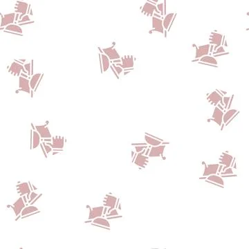 Bath repairs glyph vector seamless pattern Stock Illustration