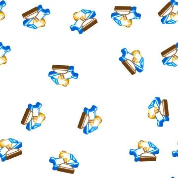 Bath repairs isometric icon seamless pattern Illustrazione stock