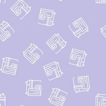 Bath repairs line seamless pattern Illustrazione stock