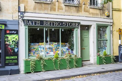 Bath Retro Store. Stock Photos