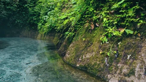 Bath in the river clean water ratahan manado north sulawesi Video stock 241376777