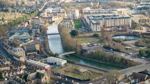Bath Riverside Development Stock Photos