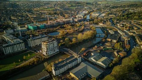 Bath Riverside Development. Foto stock