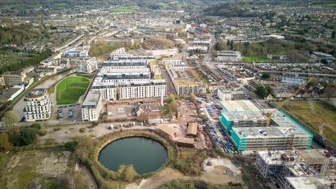 Bath Riverside Development Foto stock