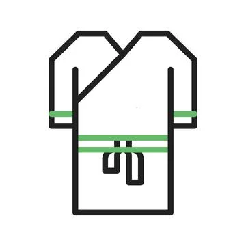 Bath Robe Icon Image. Illustrazione stock