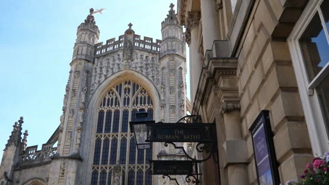 Bath Roman Baths pt2 of 13 Stock Footage 240363374