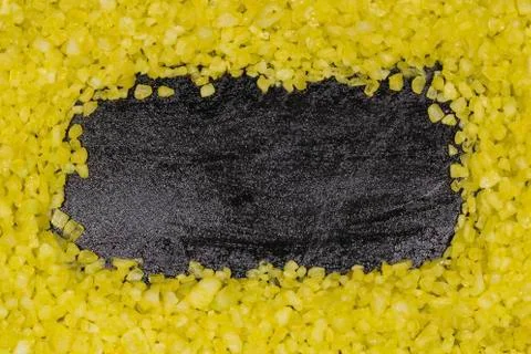 Bath salt on the board Stock Photos