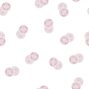 Bath salt container glyph seamless pattern Illustrazione stock