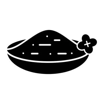 Bath Salt Glyph Icon Stock Illustration