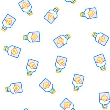 Bath salt vector seamless pattern Illustrazione stock