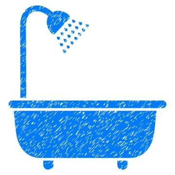 Bath Shower Grainy Texture Icon Stock Illustration