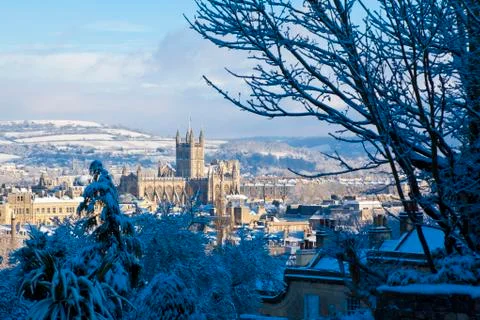 Bath in the snow Stock Photos