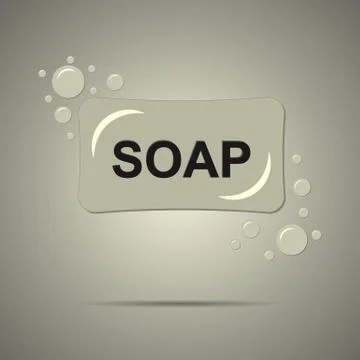 Bath soap icon Stock Illustration