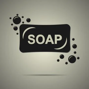 Bath soap icon Stock Illustration