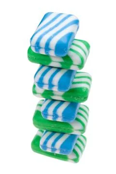 Bath soap on white background Foto stock